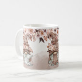 Boho-Gnome Keramikbecher Kaffeetasse (Vorderseite Links)