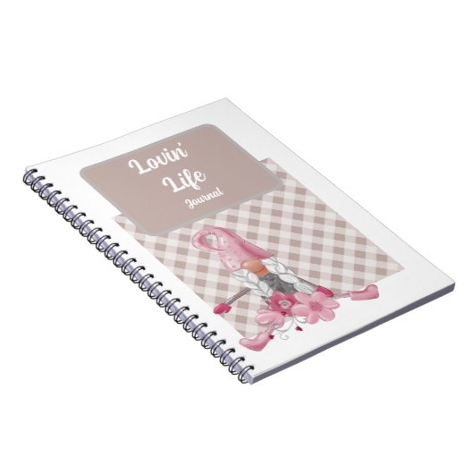 Boho Gnome Lovin' Life Notizblock (Rechte Seite)