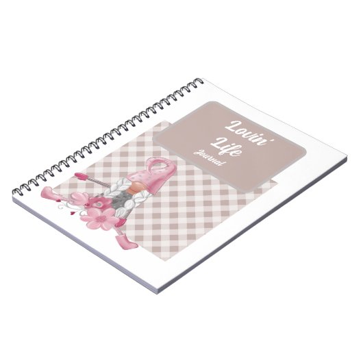 Boho Gnome Lovin' Life Notizblock (Linke Seite)