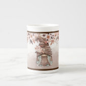 Boho Gnomes Bone China Tasse (Vorderseite)