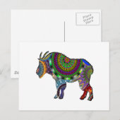 BOHO GOAT POSTKARTE (Vorne/Hinten)