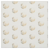 Boho Gold Floral Moon Muster Stoff (Muster)
