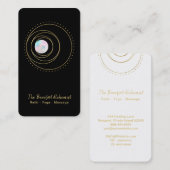 *~* Boho Gold Geometric Mandala Heilige Geometrie Visitenkarte (Vorne/Hinten)