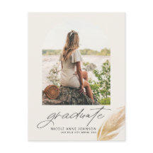 Boho Gold Glitzer Feather Foto Abschluss