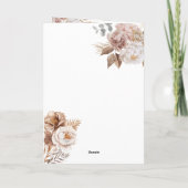 Boho Gold Hochzeit in Urlaubsort Passport QR Code Einladung (Rückseite)