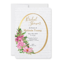 Boho Gold Pink Aquarell Brautparty