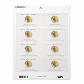 Boho Gold Saga Green Blumenreath-Adresse (Vorne)