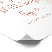 Boho Gold Schmetterling Vielen Dank für das Floati Poster (Ecke)