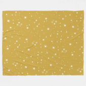 Boho Gold Starlight Fleecedecke (Vorderseite (Horizontal))