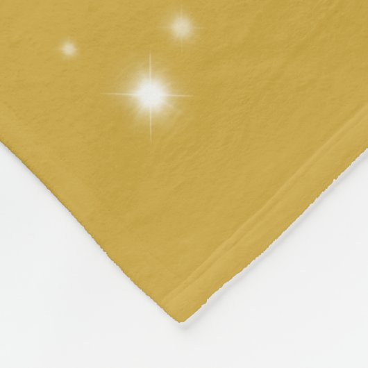 Boho Gold Starlight Fleecedecke (Ecke)