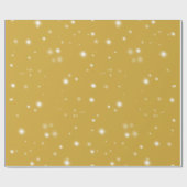 Boho Gold Starlight Geschenkpapier (Flach)