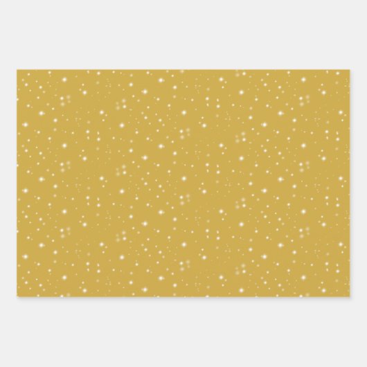 Boho Gold Starlight Geschenkpapier Set (Vorderseite 3)