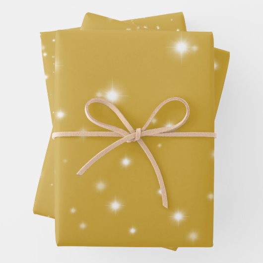 Boho Gold Starlight Geschenkpapier Set (Beispiel)