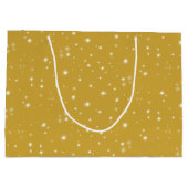 Boho Gold Starlight Große Geschenktüte (Rückseite)