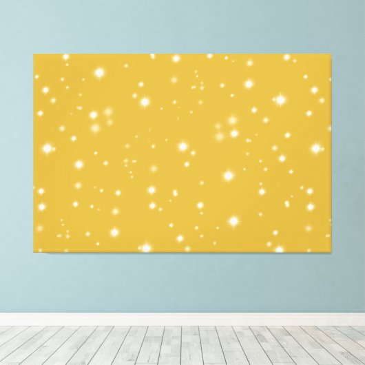 Boho Gold Starlight Leinwanddruck (Insitu (Holzboden))