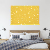 Boho Gold Starlight Leinwanddruck (Insitu (Schlafzimmer))