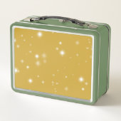 Boho Gold Starlight Metall Brotdose (Rückseite)