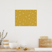 Boho Gold Starlight Poster (Küche)
