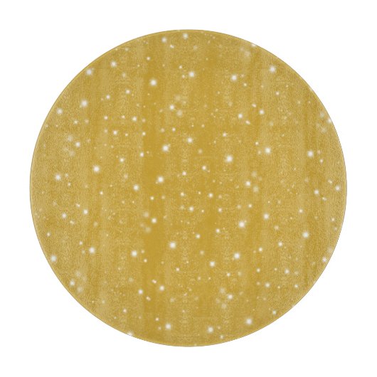 Boho Gold Starlight Schneidebrett (Vorderseite)