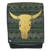 Boho Gold Steer Rucksack (Vorderseite)