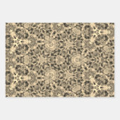 Boho Gold und Grau Geschenkpapier Set (Vorderseite 3)