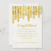 Boho Golden Arrows Abschluss Ankündigung (Rückseite)