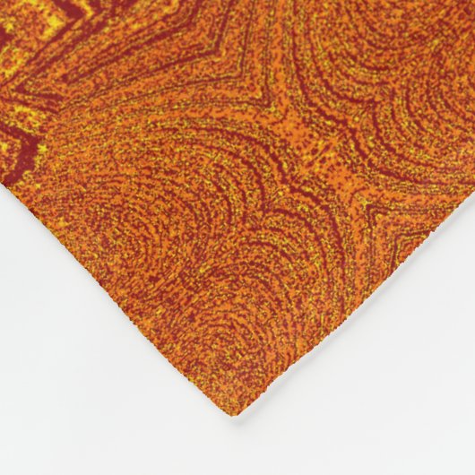 Boho Golden Gold Star Blume Rustikal Fleecedecke (Ecke)