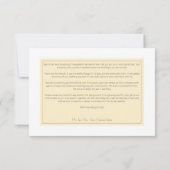 Boho Golden Yellow Meadow Blume Gelbe Hochzeit Dankeskarte (Rückseite)