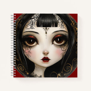 Boho Goth Girl Notizblock