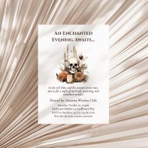 Boho Gothic Fall Party mit Skull und Blume