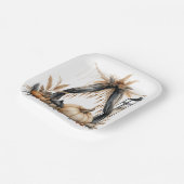 Boho Gothic Halloween-Party - Pumpkins und Lantern Pappteller (Gewinkelt)