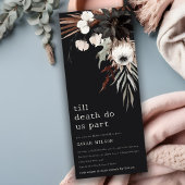 Boho Gothic Rust Black Botanical Bridal Shower Einladung