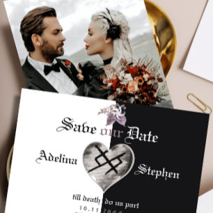 Boho Gothic Viking Ewige Liebe Wildblume Hochzeit Save The Date