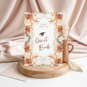 Boho Graduation Party Guest Book Card
