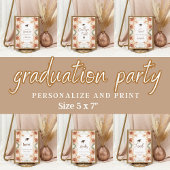Boho Graduation Party Guest Book Card