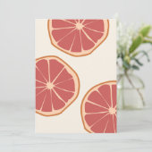 Boho Grapefruit Slices Tropical Summer Print (Stehend Vorderseite)