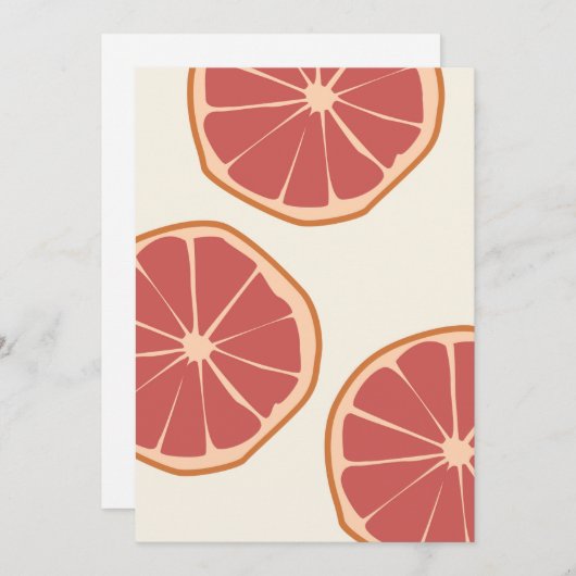 Boho Grapefruit Slices Tropical Summer Print (Vorne/Hinten)