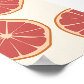 Boho Grapefruit Slices Tropical Summer Print Poster (Ecke)