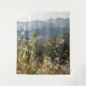 Boho Gras Naturlandschaft Wandteppich (Vorderseite)