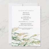 Boho Grass Brautparty Einladung (Vorderseite)