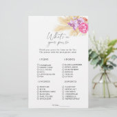 Boho Grass - Was steckt in deinem Handtaschenspiel (Stehend Vorderseite)