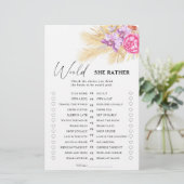 Boho Grass - Würde sie lieber Brautparty spielen (Stehend Vorderseite)