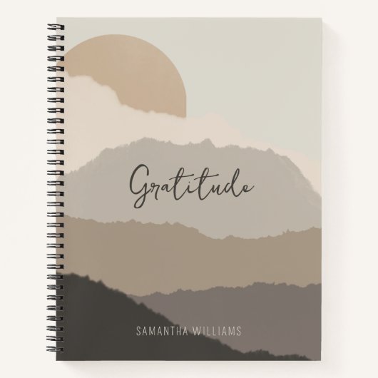 Boho Gratitude Journal, Law of Attraction  Notizblock (Vorderseite)
