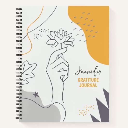 Boho Gratitude Journal, Law of Attraction Notizblock (Vorderseite)