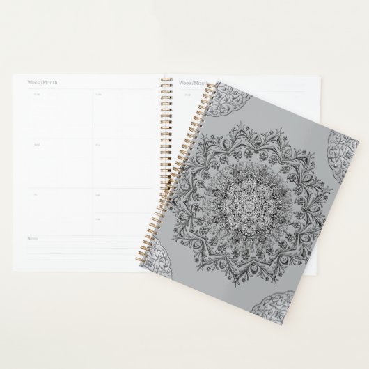 Boho-Grau-Mandala-Ästhetik-Tagesplaner  Planer (Anzeige)