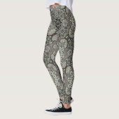 Boho Gray Black Mandala Pattern Leggings (Links)