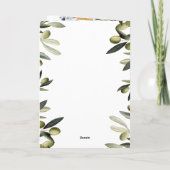 Boho Greece Hochzeit in Urlaubsort Passport QR Cod Einladung (Rückseite)