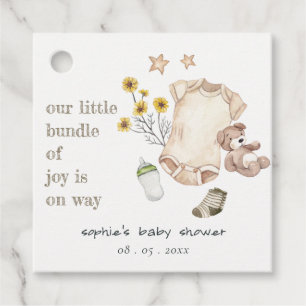 Boho Green Baby Clothes Gender Neutral Baby Dusche Geschenkanhänger