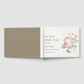 Boho Green Baby Clothes Gender Neutral Baby Shower Gästebuch (Voll)