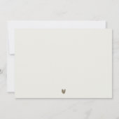 Boho Green Baby Clothes Gender Neutral Baby Shower Mitteilungskarte (Rückseite)